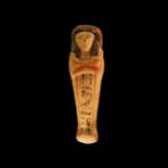 Egyptian Painted Terracotta Shabti