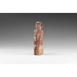 Egyptian Painted Wooden Figurine