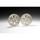 Chinese Crystal Wheel Pair