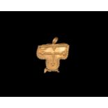 Viking Gold Tau Cross Pendant