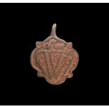 Medieval Crowned 'W' Heraldic Harness Pendant