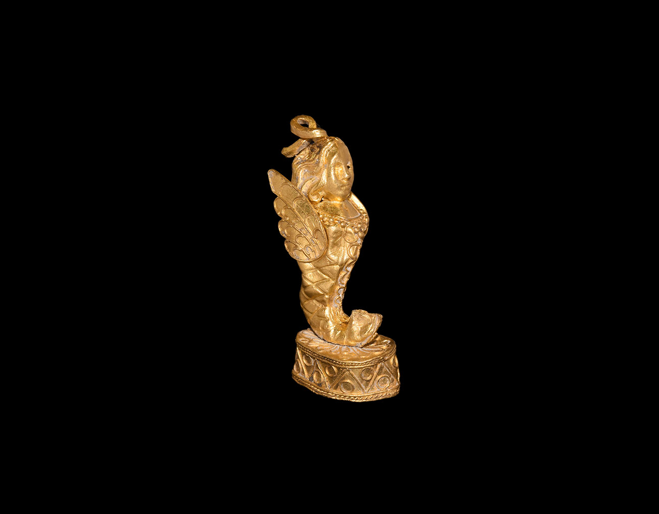 Greek Gold Siren Figurine