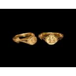 Byzantine Gold Zodiac Ring