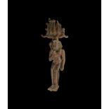 Egyptian Harpocrates Statuette with Nemes