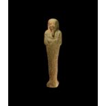 Egyptian Green Hieroglyphic Shabti