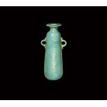 Egyptian Blue Glass Alabastron