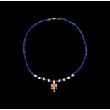 Byzantine Gold Cross Pendant Necklace