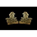 Chinese Dragon Temple Roof terminal Pair