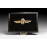 Egyptian Gold Scarab with Wings
