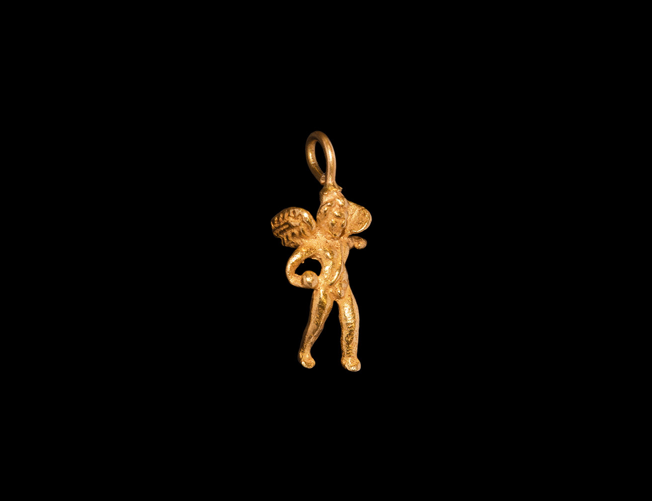 Greek Gold Eros Pendant