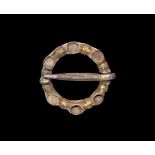 Medieval Gilt Ring Brooch