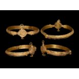 Islamic Gold Bracelet with Dragons