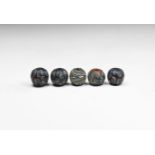 Roman Style Mosaic Bead Group