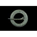 Ring Brooch with Inlaid Niello Inscription