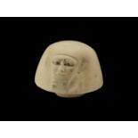 Egyptian Large Canopic Jar Lid