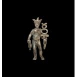 Roman Silver Mercury Statuette