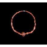 Western Asiatic Carnelian Bead Necklace