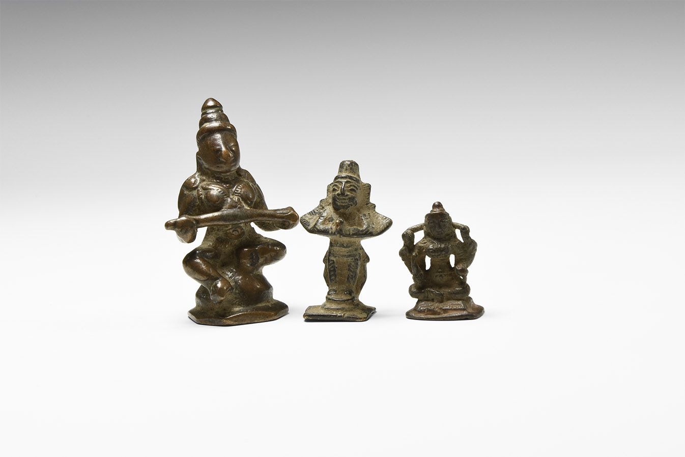 Indian Deity Statuette Group