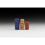 Western Asiatic Bactrian Style Cylinder Seal Group.