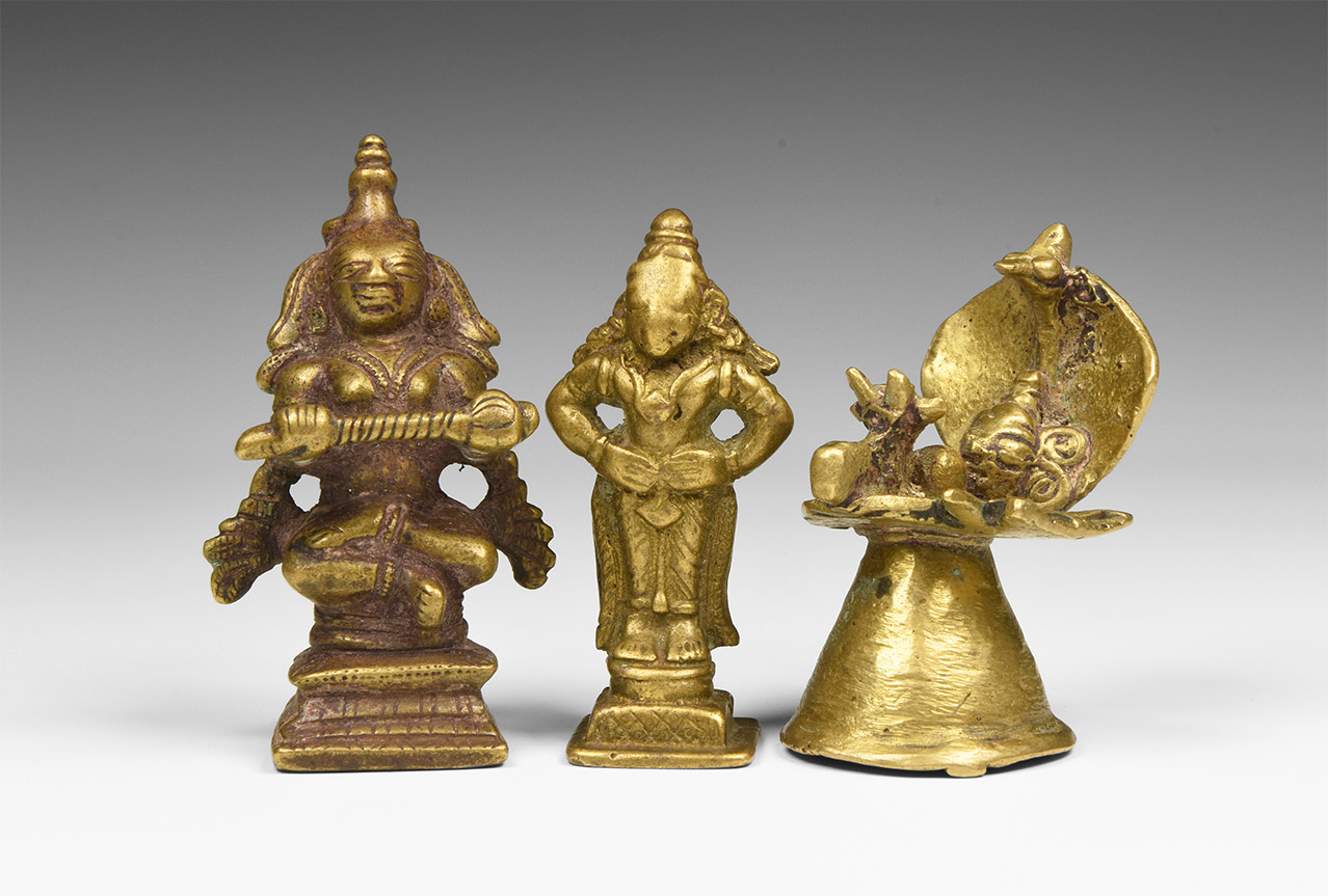 Indian Deity Statuette Group