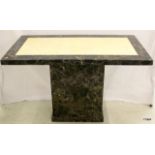An Italian Marble top serving table 80 x 120 x 70cm