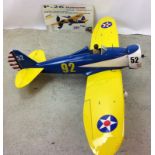 P.26 Peashooter R/C model aero plane with radio and engine wing span 180cm