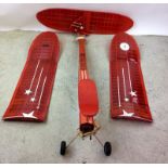 Large High wing model aero plane with R/C gear