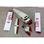 Model R/C aero plane with engine and propeller wing span 130cm