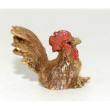 Cold bronze painted rooster