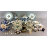 Collection of china to include Royal Worchester Iron stone and Royal Vale