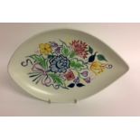 Poole pottery oval serving plate initial to the back 1950-56 30x20cm