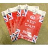 Six 'Keep Calm' metal signs