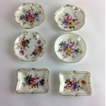 Royal Crown Derby pin dishes '6' Derby Posies