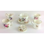 Royal Crown Derby cups and saucers and other items