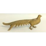 Bronzed gilt pheasant model