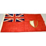 An original British Commonwealth cotton flag of Malta Red Ensign as used from 1923 until 1943. 90cms