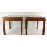 Pair of Chinese rosewood lamp tables