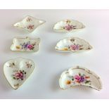 Royal Crown Derby pin dishes '6' Derby Posies