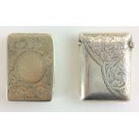 Pair vesta cases one h/m silver