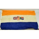 An original British Commonwealth cotton flag of South Africa as used from 1928 until 1994. 142cms by