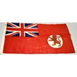 An original British Commonwealth cotton flag of Kenya Red Ensign 90cms by 45cms. Made by Excelsior