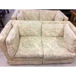 Pair of 2 seat settees 70x165x85cm