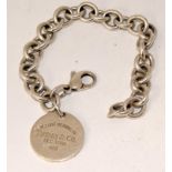 Genuine Tiffany silver return to New York bracelet