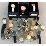 Collection of gents watches some manual wind