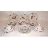 Vintage 'Wedgewood Cantiller' part dinner service to include tureens (37)