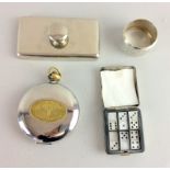 Silver and silver plate items to include a silver h/m napkin ring