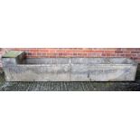 Vintage galvanized animal water trough riveted joints water tight