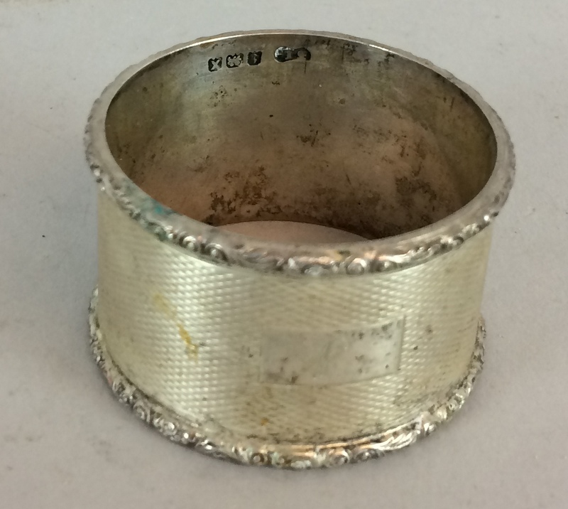 5 mix silver table napkin rings - Image 5 of 7