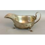 Silver h/m 3 leg gravy/sauce boat