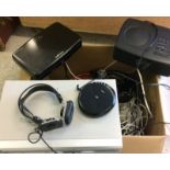 Quantity of electrical items Cd player dvd player ear phones etc.